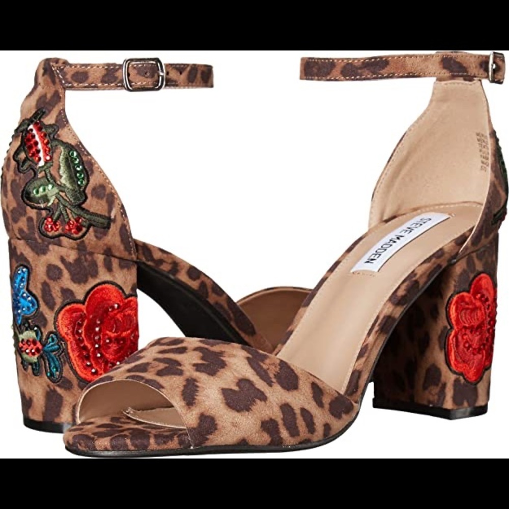 Steve Madden Leopard and Flower Shoes